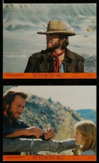 7s100 OUTLAW JOSEY WALES 8 8x10 mini LCs '76 Clint Eastwood w/ sexy Sandra Locke, Chief Dan George!