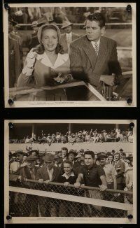 7s365 RETURN OF OCTOBER 17 8x10 stills '48 Glenn Ford, gorgeous Terry Moore, horse racing!