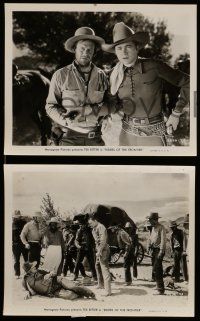 7s905 RIDERS OF THE FRONTIER 3 8x10 stills '39 western cowboys Tex Ritter and Roy Barcroft!