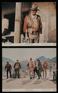 7s143 RIO LOBO 6 8x10 mini LCs '71 great images of cowboy John Wayne, directed by Howard Hawks!