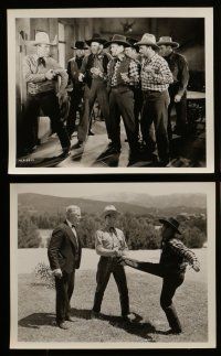 7s734 ROARING SIX GUNS 6 8x10 stills '37 cool images with Kermit Maynard, by James Oliver Curwood!