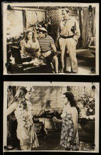7s463 SOUTH OF PAGO PAGO 11 7.5x10 stills '40 Victor McLaglen & sailors, beautiful Frances Farmer