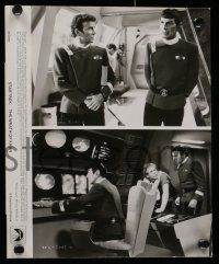 7s913 STAR TREK II 3 8x10 stills '82 The Wrath of Khan, Leonard Nimoy, William Shatner!