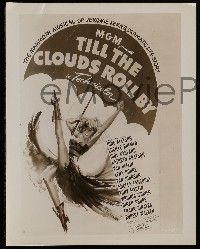 7s991 TILL THE CLOUDS ROLL BY 2 8x10 stills '46 Grayson, Johnson, all with wonderful poster artwork