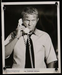 7s812 TOWERING INFERNO 5 8x10 stills '74 great images of Steve McQueen, Paul Newman, Faye Dunaway!