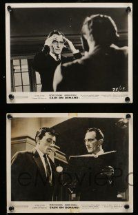 7s293 CASH ON DEMAND 5 English FOH LCs '62 English bank robbers Peter Cushing & Andre Morell!