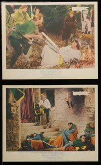 7s246 MEN OF SHERWOOD FOREST 7 color English FOH LCs '56 great images of Don Taylor as Robin Hood!