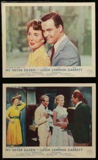 7s211 MY SISTER EILEEN 8 color English FOH LCs '55 Janet Leigh, Jack Lemmon & Betty Garrett!