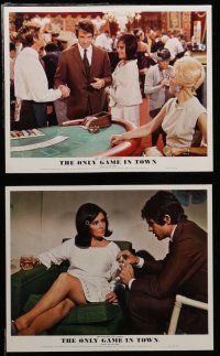 7s215 ONLY GAME IN TOWN 8 color English FOH LCs '69 Elizabeth Taylor & Warren Beatty, Las Vegas!