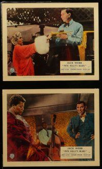 7s218 PETE KELLY'S BLUES 8 color English FOH LCs '55 Jack Webb playing trumpet, sexy Janet Leigh!