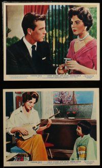 7s238 STOPOVER TOKYO 8 color English FOH LCs '57 images of sexy Joan Collins & spy Robert Wagner!