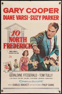 7t014 10 NORTH FREDERICK 1sh '58 Gary Cooper, Diane Varsi, from John O'Hara's best-seller!