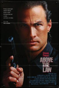7t042 ABOVE THE LAW 1sh '88 best image of tough guy Steven Seagal!