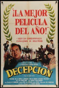 7t071 ALL THE KING'S MEN Spanish/U.S. export 1sh '50 Broderick Crawford as Louisiana Governor Long!