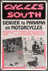 7t298 CYCLES SOUTH 1sh '71 Denver to Panama on bikes, motorcycle and bullfighting images!