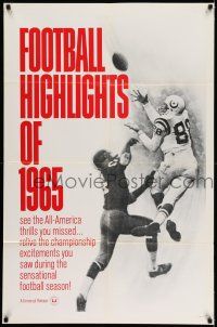 7t398 FOOTBALL HIGHLIGHTS OF 1965 1sh '65 relive the championship excitement!