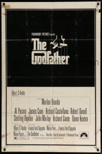 7t426 GODFATHER 1sh '72 Francis Ford Coppola crime classic, it's now a movie!