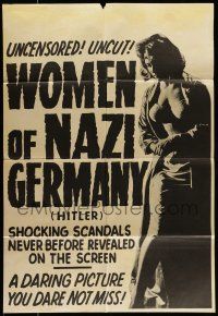 7t483 HITLER 1sh '62 Richard Basehart in the title role, Women of Nazi Germany!