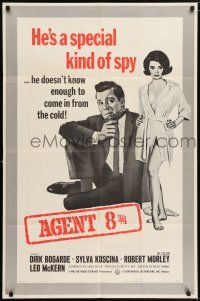 7t484 HOT ENOUGH FOR JUNE 1sh '65 English Agent 008 3/4 doesn't know to come in from the cold!