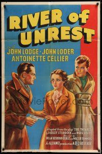 7t772 RIVER OF UNREST 1sh '37 John Lodge, Loder & Antoinette Cellier in story of Irish troubles!