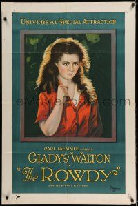7t810 ROWDY 1sh '21 Gladys Walton is an orphan girl of the docks who becomes rich but hates it!