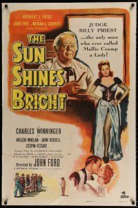 7t878 SUN SHINES BRIGHT 1sh '53 Charles Winninger, Irvin Cobb stories adapted by John Ford!