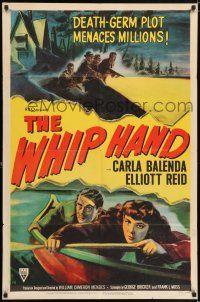 7t951 WHIP HAND 1sh '51 Cold War germ warfare & spies from 56 years ago, it menaces millions!