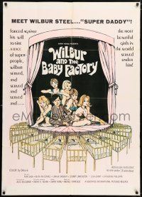 7t962 WILBUR & THE BABY FACTORY 1sh '70 sexy photo & artwork montage!