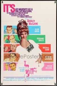 7t977 WOMAN TIMES SEVEN 1sh '67 sexy Shirley MacLaine is as naughty as a pink lace nightgown!