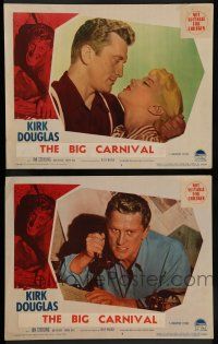7w960 ACE IN THE HOLE 2 LCs '51 Billy Wilder classic, Kirk Douglas, Jan Sterling, The Big Carnival