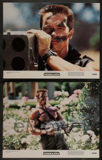 7w150 COMMANDO 8 color 11x14 stills '85 Arnold Schwarzenegger is going to make someone pay!