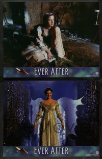 7w217 EVER AFTER 8 LCs '98 pretty Drew Barrymore, Anjelica Huston, Cinderella fairy tale!