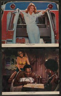 7w452 MOTHER, JUGS & SPEED 8 color 11x14 stills '76 sexy Raquel Welch, Bill Cosby & Harvey Keitel!