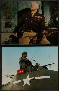 7w004 PATTON 14 color 11x14 stills '70 General George C. Scott, World War II, Franklin J. Schaffner