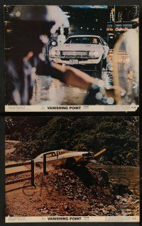 7w728 VANISHING POINT 8 color 11x14 stills '71 Barry Newman, Bob Donner, car chase cult classic!