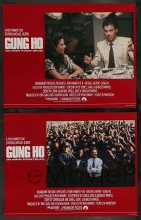 7w290 GUNG HO 8 English LCs '86 great images of Michael Keaton in Japan, Ron Howard directed!