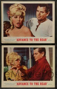 7w024 ADVANCE TO THE REAR 8 LCs '64 images of Glenn Ford, sexy Stella Stevens, Melvyn Douglas!