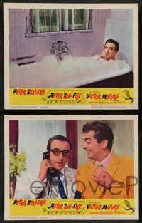 7w026 AFTER THE FOX 8 LCs '66 De Sica's Caccia alla Volpe, Peter Sellers, Victor Mature!