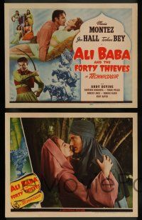 7w034 ALI BABA & THE FORTY THIEVES 8 LCs '43 Maria Montez, Jon Hall & Turhan Bey!