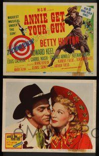 7w044 ANNIE GET YOUR GUN 8 LCs R56 Betty Hutton as the greatest sharpshooter, Howard Keel!