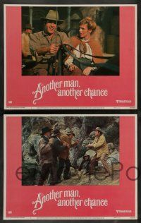 7w045 ANOTHER MAN ANOTHER CHANCE 8 LCs '77 director Claude Lelouch, James Caan, Genevieve Bujold!