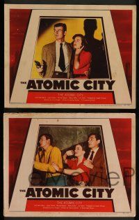 7w868 ATOMIC CITY 5 LCs '52 Cold War nuclear scientist Gene Barry in the big suspense shock story!