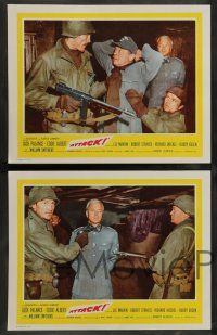 7w058 ATTACK 8 int'l LCs '56 WWII soldiers Lee Marvin, Jack Palance & Richard Jaeckel!