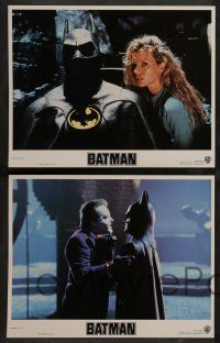 7w802 BATMAN 7 LCs '89 Michael Keaton, Kim Basinger, Jack Nicholson, directed by Tim Burton!