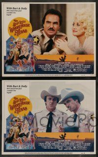 7w082 BEST LITTLE WHOREHOUSE IN TEXAS 8 LCs '82 Burt Reynolds, Dolly Parton, Dom DeLuise!