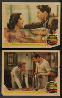 7w964 BOOM TOWN 2 LCs '40 great images of Hedy Lamarr, Clark Gable & Spencer Tracy!