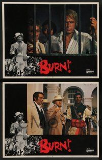 7w113 BURN 8 int'l LCs '70 Marlon Brando profiteers from war, directed by Gillo Pontecorvo!