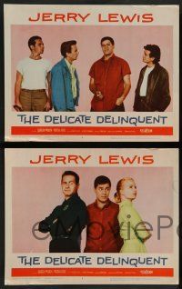 7w181 DELICATE DELINQUENT 8 LCs '57 wacky teen Jerry Lewis, Darren McGavin, Martha Hyer, Ivers!