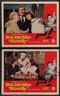 7w235 FITZWILLY 8 LCs '68 great images of Dick Van Dyke & sexy Barbara Feldon, romantic comedy!