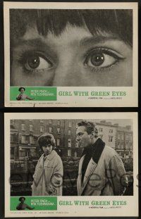 7w270 GIRL WITH GREEN EYES 8 int'l LCs '64 pretty Rita Tushingham, Peter Finch, Redgrave
